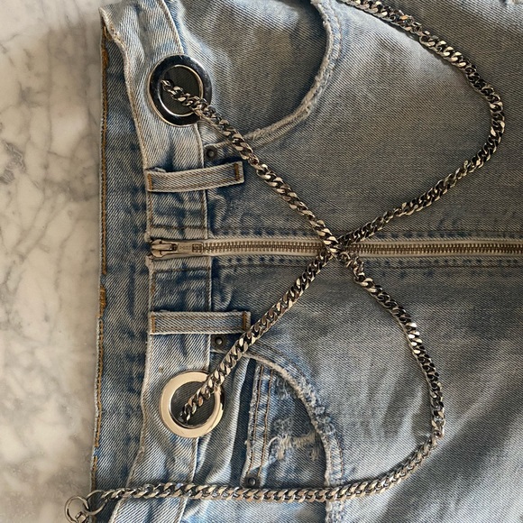 jean skirt size small or medium - Picture 3 of 4